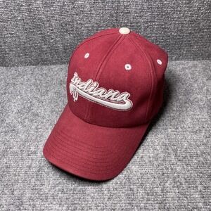 Indiana Hoosiers Hat Cap Strap Back Mens Crimson Red NCAA Basketball Starter